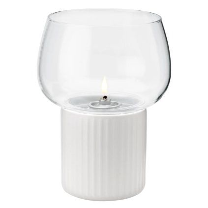 220514 olejova lampa hygge 16 cm bila kamenina sklo rig tig