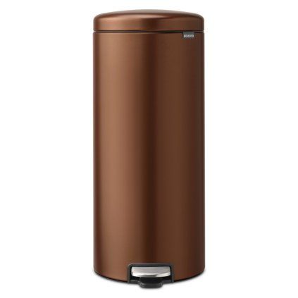 221705 pedalovy odpadkovy kos newicon 30 l teple bronzova ocel brabantia