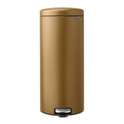 221840 pedalovy odpadkovy kos newicon 30 l teple mosazna ocel brabantia