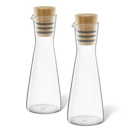222654 davkovac oleje bevo 250 ml sada 2 ks sklo bambus zack