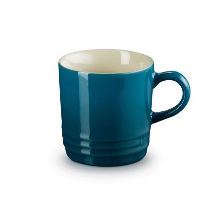 223293 hrnek na cappuccino 200 ml deep teal kamenina le creuset