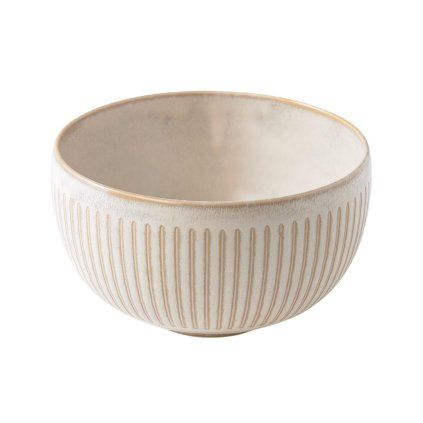 225429 jidelni miska ridged alabaster 15 cm 700 ml bezova keramika mij