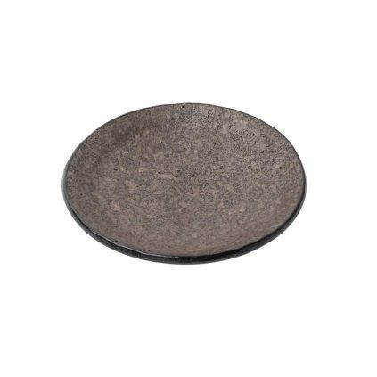 225447 dezertni talir earth 13 cm hneda keramika mij