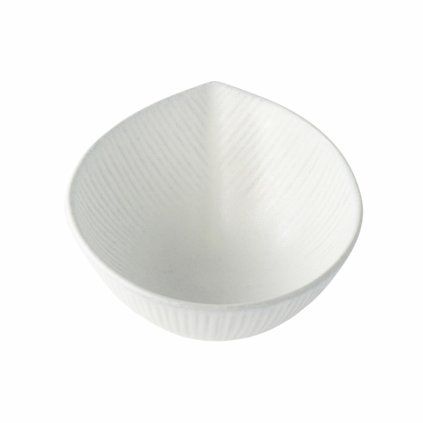 225471 miska na omacku snow leaf 9 cm 100 ml bila keramika mij