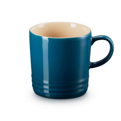 224451 hrnek 350 ml deep teal kamenina le creuset