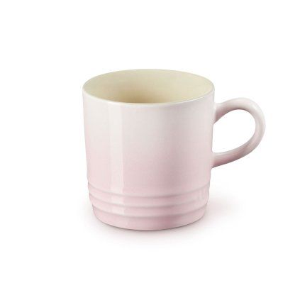 225192 hrnek na cappuccino 200 ml shell pink kamenina le creuset