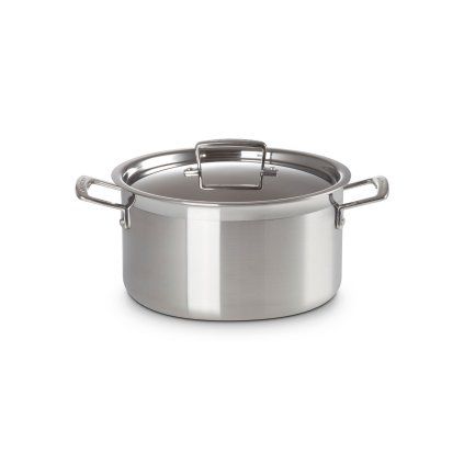 223518 kastrol classic 24 cm 6 l stribrna nerezova ocel le creuset