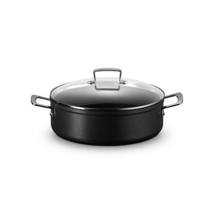 223416 nizky kastrol toughened 28 cm 5 4 l cerna hlinik le creuset