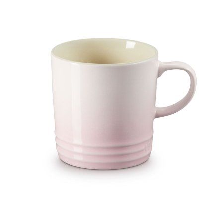 224223 hrnek 350 ml shell pink kamenina le creuset