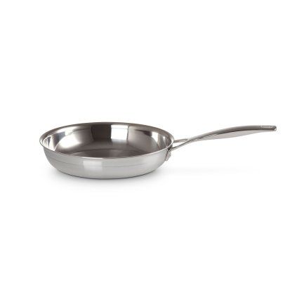 224244 panev na smazeni classic 24 cm stribrna nerezova ocel le creuset