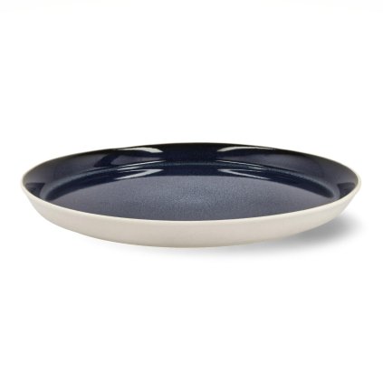 226560 jidelni talir gastro 27 cm bila tmave modra kamenina bitz