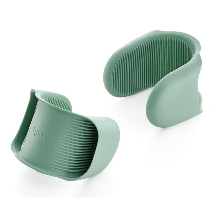226161 chnapka na hrnec 9 cm sada 2 ks zelena silikon lekue