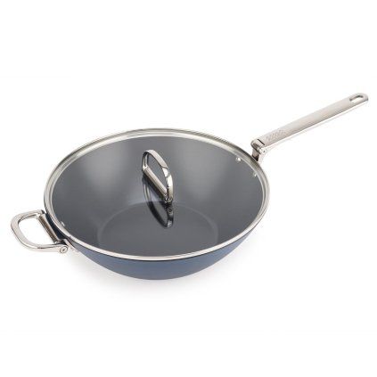 228015 wok space 1000035 32 cm s poklici modra hlinik joseph joseph