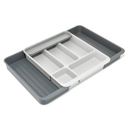 227667 organizer na pribory drawerstore 8500016 40 x 34 cm roztazitelny seda plast joseph joseph