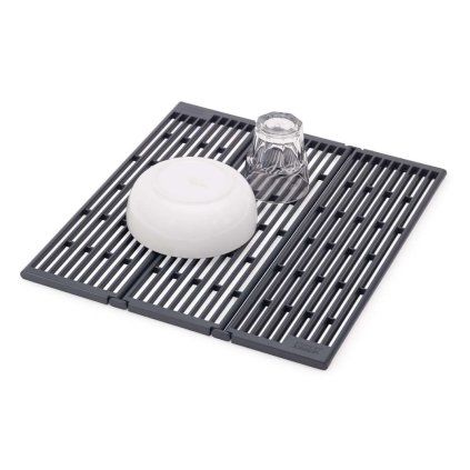 227586 odkapavac na nadobi platform 851698 43 x 39 cm seda plast joseph joseph