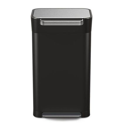 227634 pedalovy odpadkovy kos titan compactor 30146 30 l cerna ocel joseph joseph