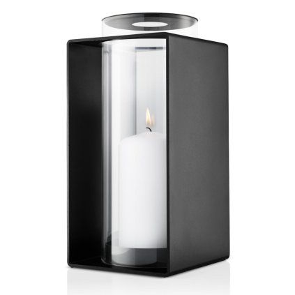 228352 svicen na sloupovou svicku glow 30 cm cerna hlinik eva solo