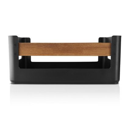 228517 kuchynsky organizer nordic kitchen 38 x 27 cm cerna plast bambus eva trio