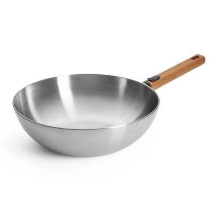 228553 wok logic steel 30 cm s odnimatelnou ruojeti nerezova ocel woll