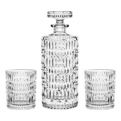 228774 sada sklenic a karafy na whisky ethno sada 3 ks nachtmann