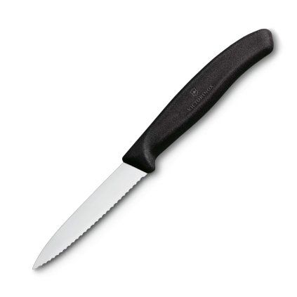 229275 orezavaci nuz swiss classic 8 cm vroubkovany cerna plast victorinox