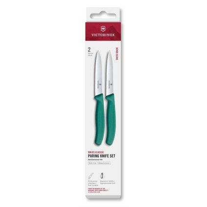 229350 sada nozu swiss classic 10 cm sada 2 ks zelena plast victorinox