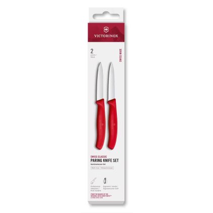 229374 sada nozu swiss classic 8 cm sada 2 ks cervena plast victorinox