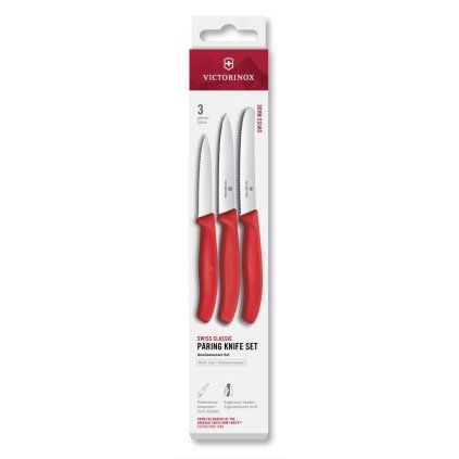 229386 sada nozu swiss classic sada 3 ks cervena plast victorinox