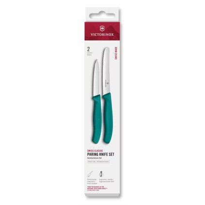 229491 sada nozu swiss classic 8 a 11 cm sada 2 ks zelena plast victorinox