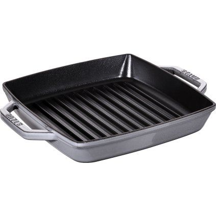 141047 litinova grilovaci panev s uchy grafitove seda 28 x 28 cm staub