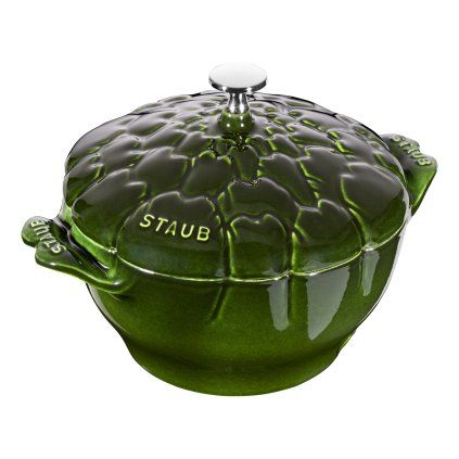 140984 hrnec ve tvaru artycoku o 22 cm zeleny staub