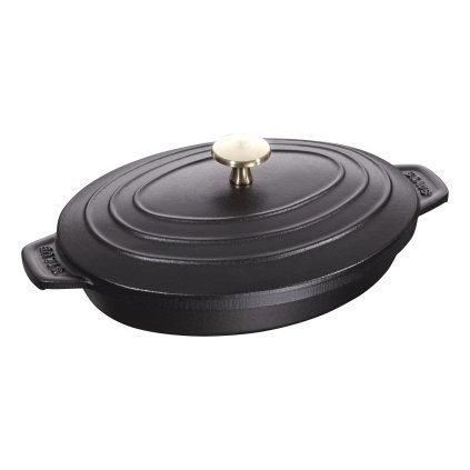 141302 litinova zapekaci miska s poklici cerna 23 x 17 cm staub