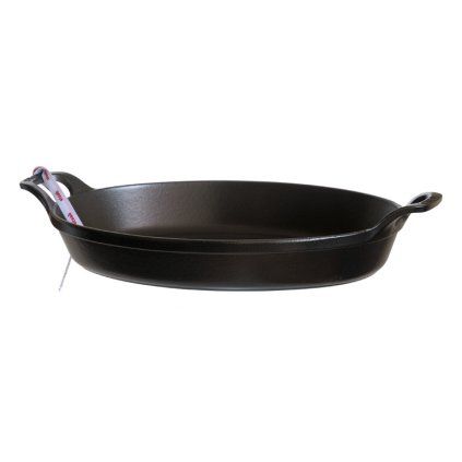 149354 ovalny litinovy pekac cerny 32 cm staub