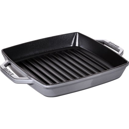 141065 litinova grilovaci panev s uchy grafitove seda 33 x 33 cm staub