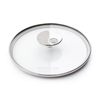 152984 sklenena poklice s nerezovym uchytem o 18 cm mauviel