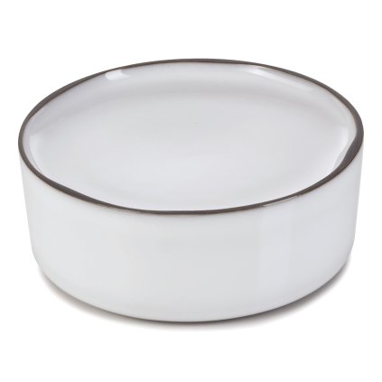149576 servirovaci miska pedestal 15 cm bila keramika revol