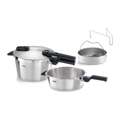 231139 tlakovy hrnec vitaquick premium 2 5 l 4 5 l sada 2 ks s naparovaci vlozkou fissler