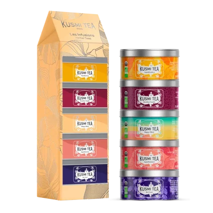 233018 darkova sada caju herbal teas 5 x 20 g plechovka kusmi tea