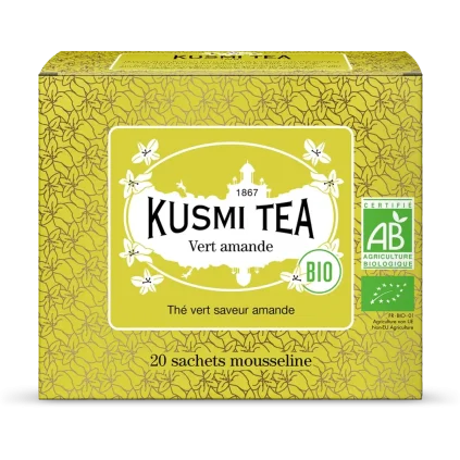 233063 bio zeleny caj green almond 20 muselinovych sacku kusmi tea