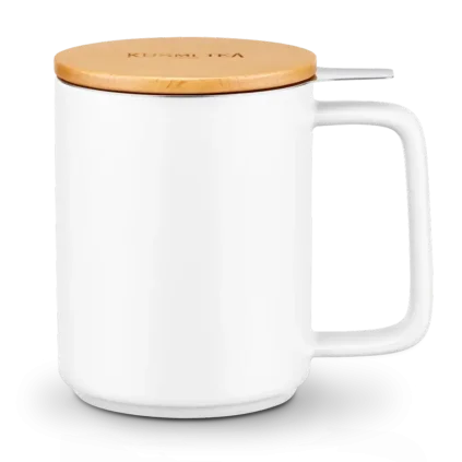 233075 hrnek na caj s infuzerem 480 ml bila porcelan kusmi tea