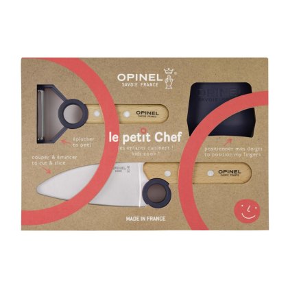 232183 detsky kucharsky set le petit chef sada 3 ks modra opinel
