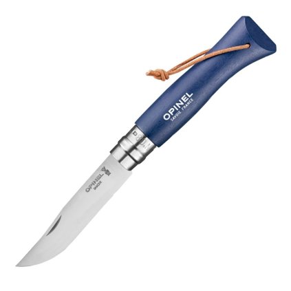 232129 kapesni nuz n 08 bushwacker 8 5 cm tmave modra habrove drevo opinel