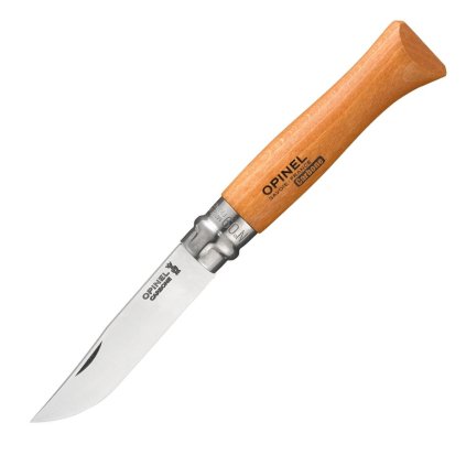 232543 kapesni nuz n 09 carbon 9 cm prirodni bukove drevo opinel