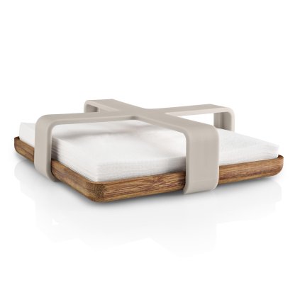 233267 drzak na ubrousky nordic kitchen 19 x 5 cm piskova plast bambus eva trio