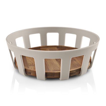 233264 kosik na pecivo nordic kitchen 22 x 7 cm piskova plast bambus eva trio