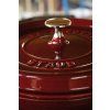 Casserole kozica, 24 cm, češnja, litoželezen, Staub