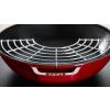 Vok, 30 cm, s steklenim pokrovom, grafitno sive barve, Staub