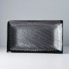 Servirni krožnik MATT BLACK, 33 x 19 cm, MIJ