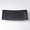 Servirni krožnik MATT BLACK, 33 x 19 cm, MIJ
