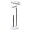 stojalo za WC pripomočke EASYSTORE 68 cm, srebrna / bela, nerjaveče jeklo, Joseph Joseph